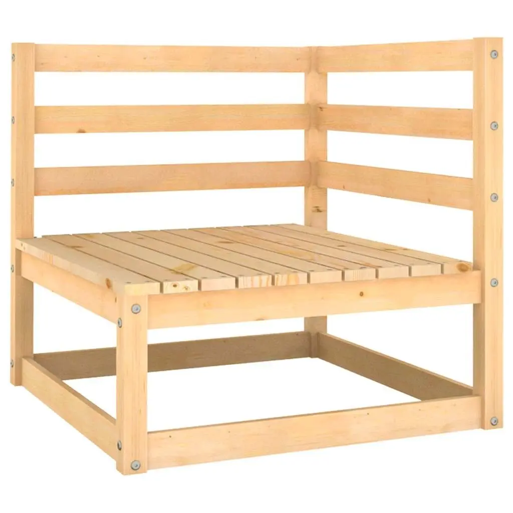 9 Piece Garden Lounge Set with Cushions Solid Pinewood Outdoor Furniture