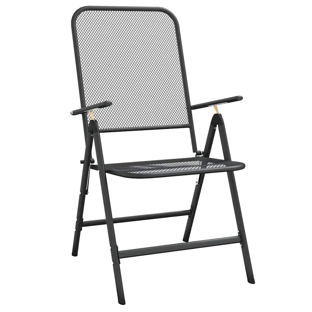 5 Piece Garden Dining Set Outdoor Patio Furniture Foldable Chairs Table