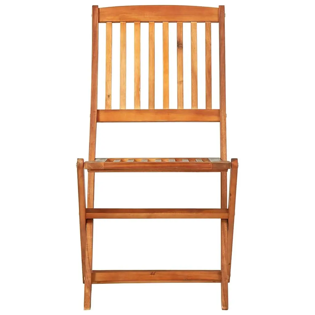 5 Piece Garden Dining Set Outdoor Patio Furniture Table Chairs Brown Wood