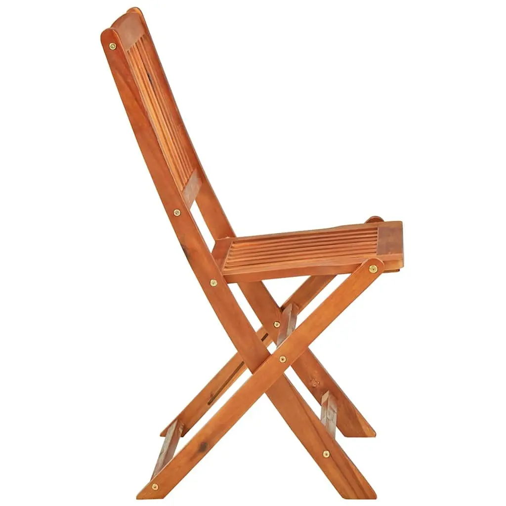 5 Piece Garden Dining Set Outdoor Patio Furniture Table Chairs Brown Wood