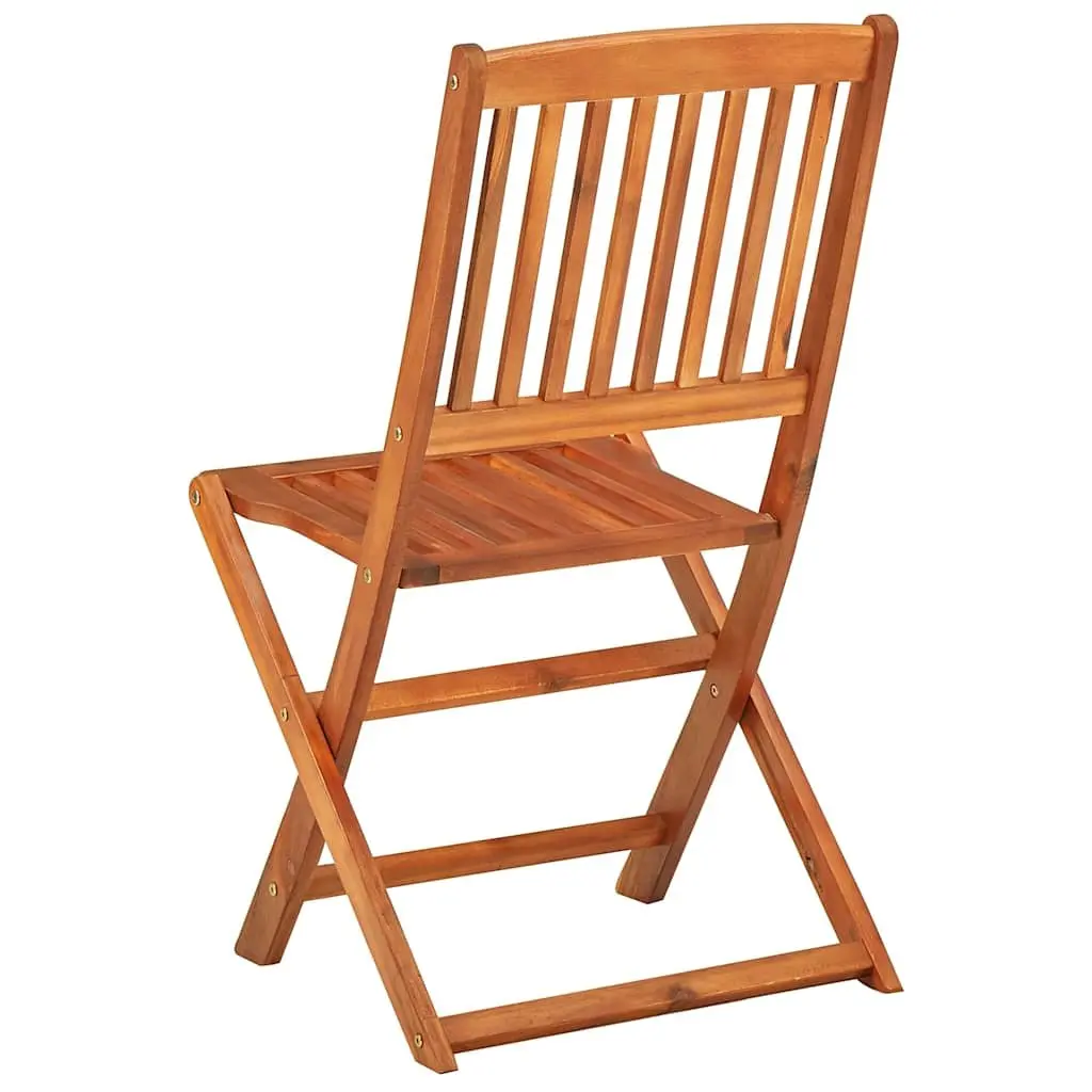5 Piece Garden Dining Set Outdoor Patio Furniture Table Chairs Brown Wood