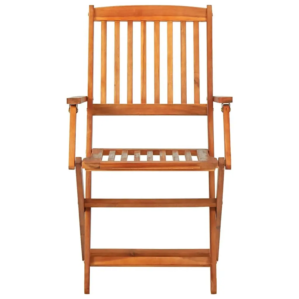 7 Piece Outdoor Garden Dining Set Wood Patio Table Chairs Foldable Compact
