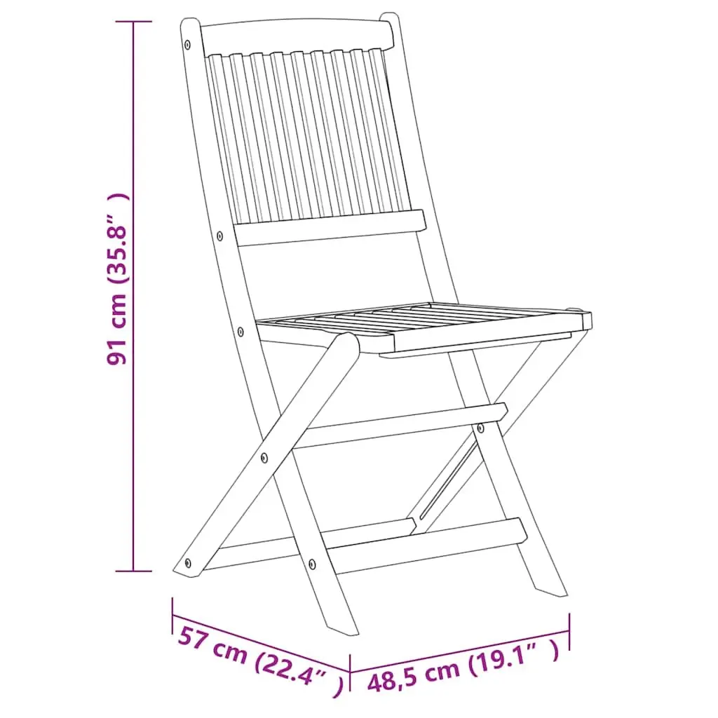 7 Piece Garden Dining Set Outdoor Patio Table Chairs Brown Wood Furniture