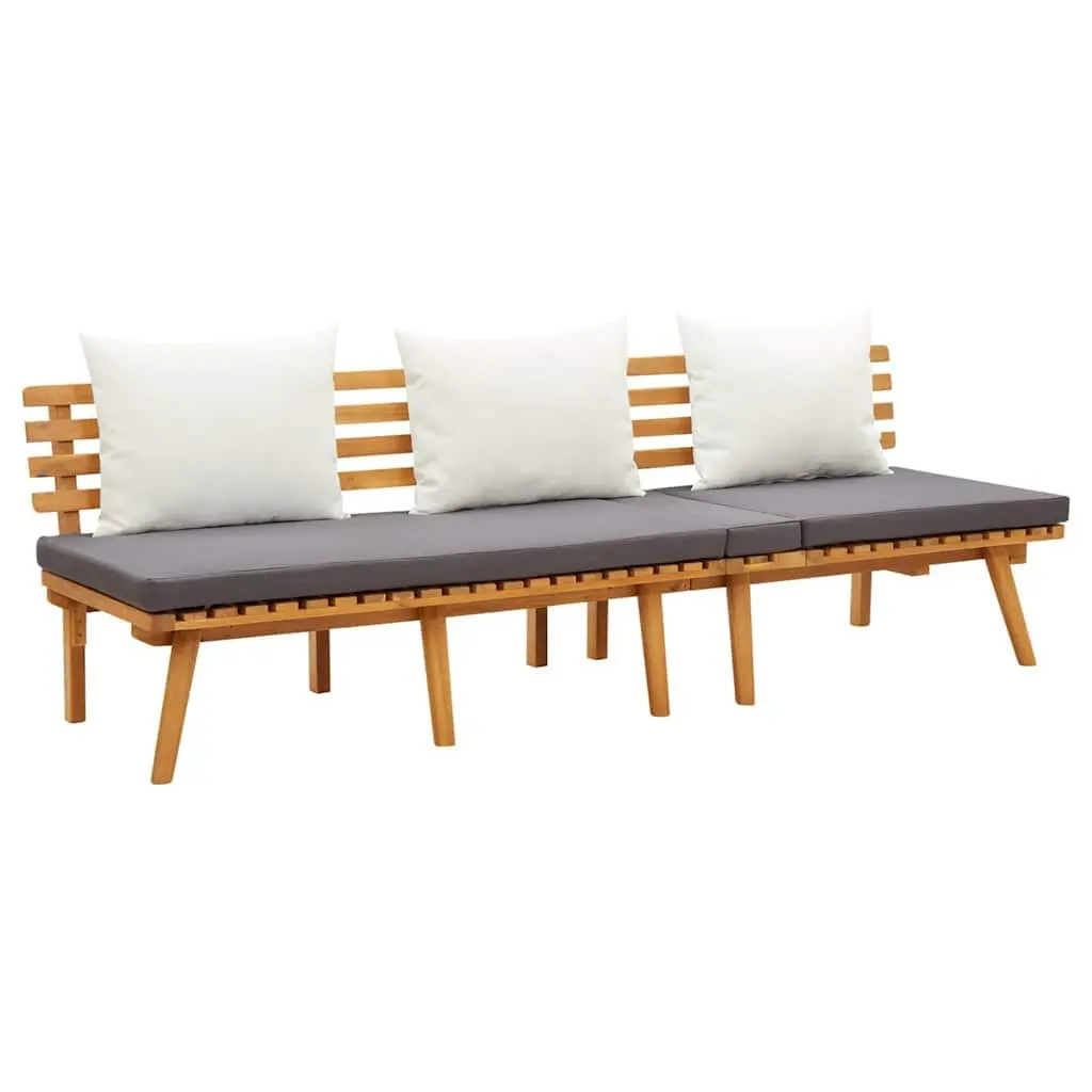 4 Piece Garden Lounge Set Solid Acacia Wood Outdoor Patio Furniture with