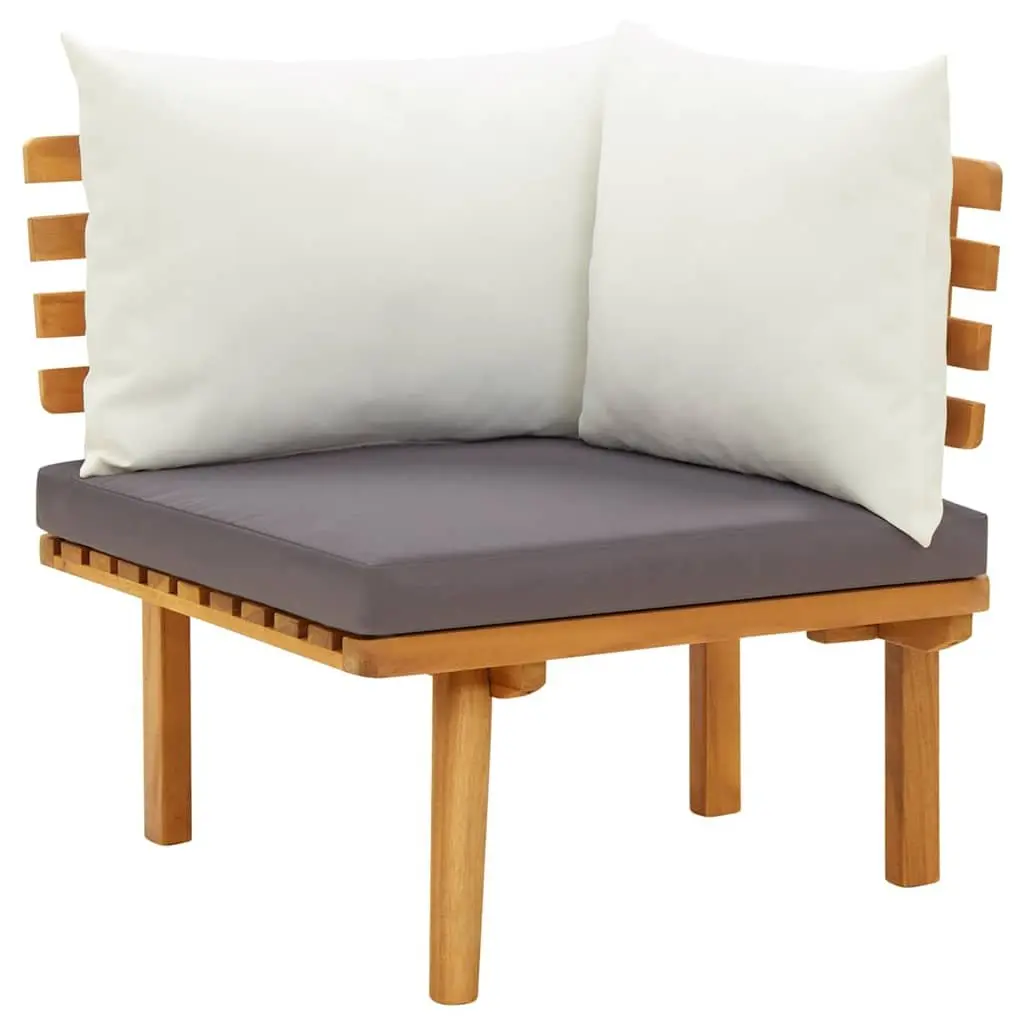 5 Piece Garden Lounge Set Solid Acacia Wood Outdoor Patio Furniture Brown