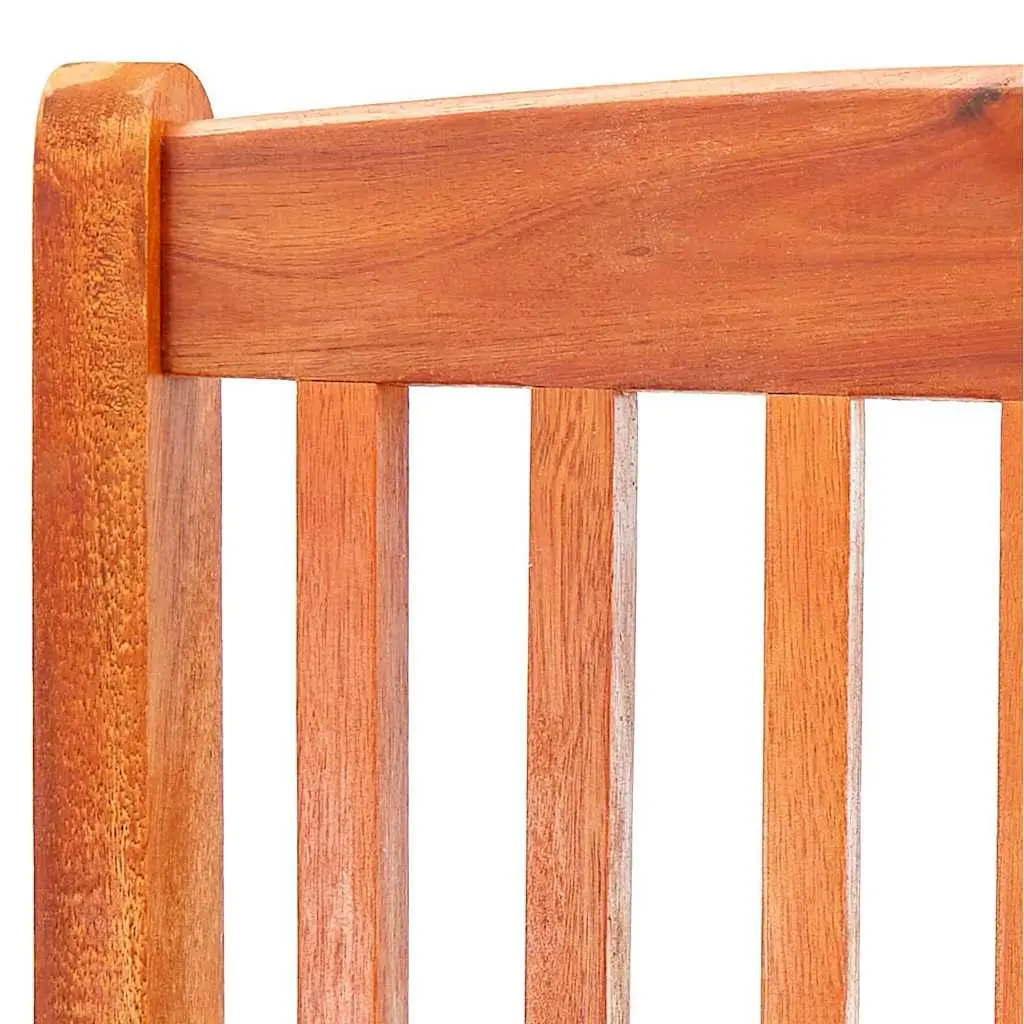Outdoor Folding Garden Chairs 6 Piece Set Eucalyptus Wood Dining Patio Seating