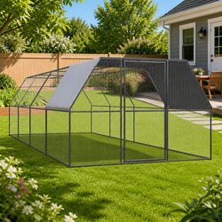 Outdoor Chicken Cage Run Large Galvanised Steel Enclosure Aviary Small Animals