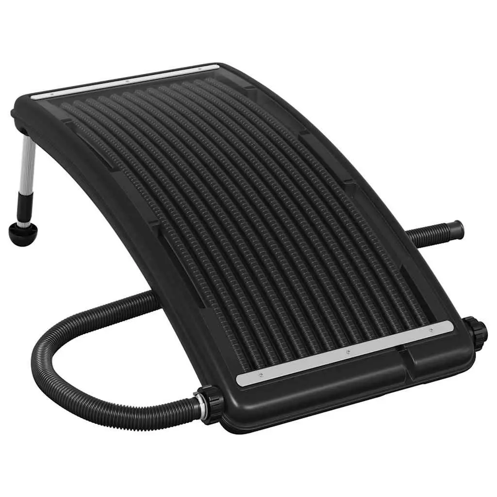 Solar Pool Heater Panels Set Curved 110x65cm Above Ground Pool Heating System