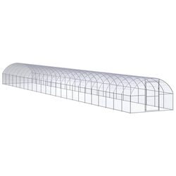 Outdoor Chicken Coop Run Galvanised Steel Poultry Enclosure Small Animal Habitat