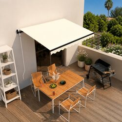 Automatic Retractable Awning 300x250 cm Outdoor Patio Garden Window Door Shade