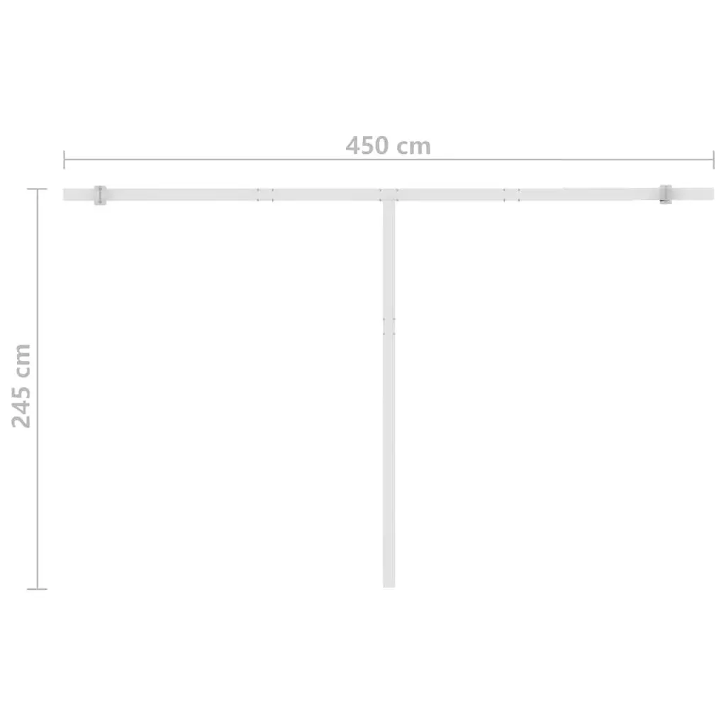 Freestanding Automatic Retractable Awning 450x300cm Outdoor Patio Sunshade