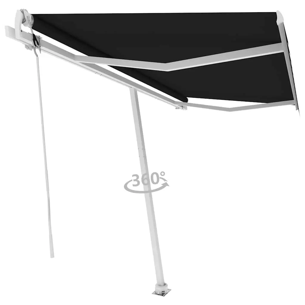 Freestanding Automatic Retractable Awning 450x300cm Outdoor Patio Sunshade