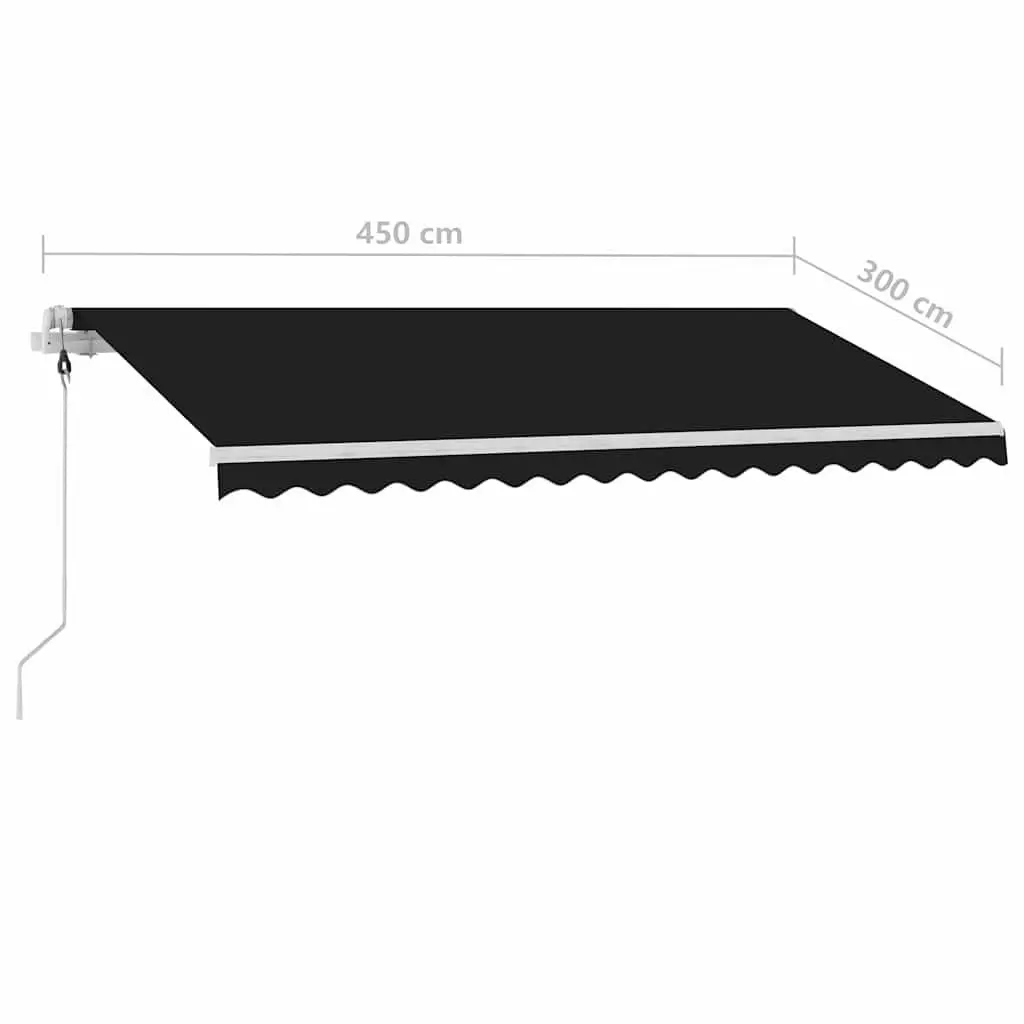 Freestanding Automatic Retractable Awning 450x300cm Outdoor Patio Sunshade