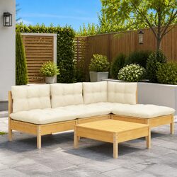 Garden Lounge Set 5 Piece Outdoor Patio Furniture with Cushions Modular