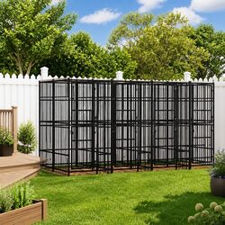 Dog Kennel Steel Outdoor Run Exercise Pen Cage Large Pet Play Area Safety