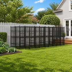 Dog Kennel Outdoor Steel Exercise Run Pen Large Play Area Black Secure Enclosure