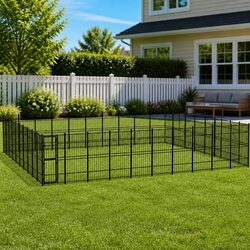 Dog Kennel Outdoor Steel Enclosure Exercise Pen Run Yard Cage Large Play Area