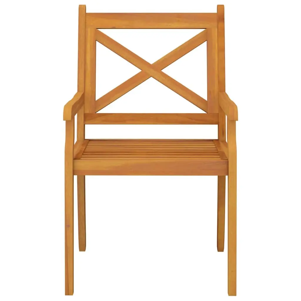 Outdoor Dining Chairs Set 6 pcs Garden Patio Seating Wood Furniture Brown