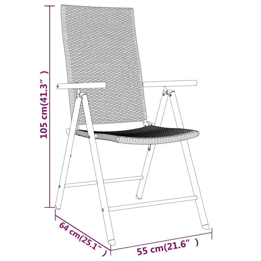 Garden Dining Set 3 Piece Outdoor Patio Furniture Black Glass Table Rattan