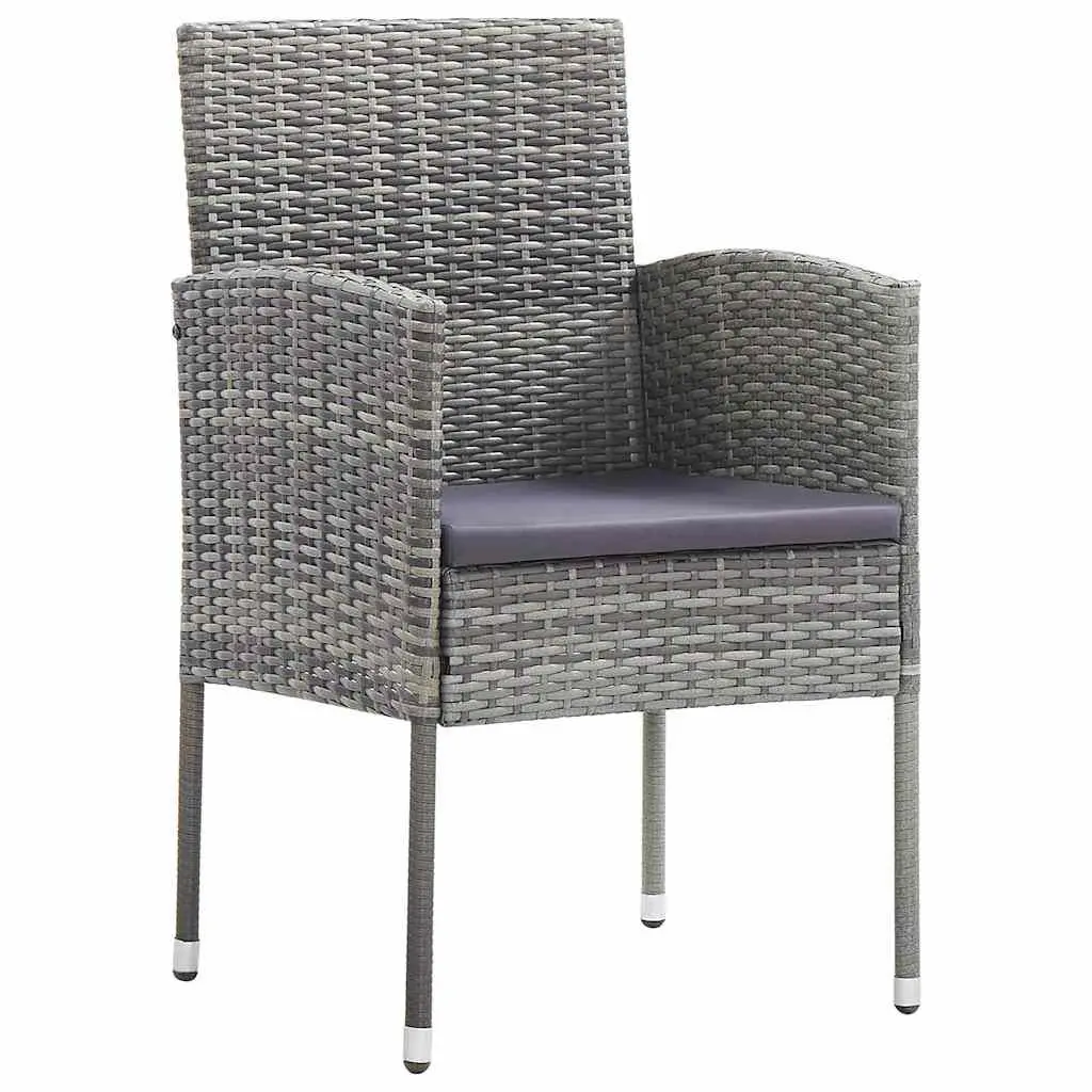 5 Piece Outdoor Dining Set Anthracite Garden Furniture Table Chairs Patio