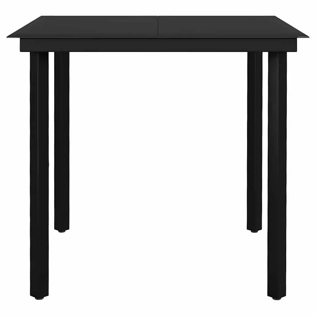 Garden Dining Set 5 Piece Outdoor Furniture Patio Table Chairs Brown