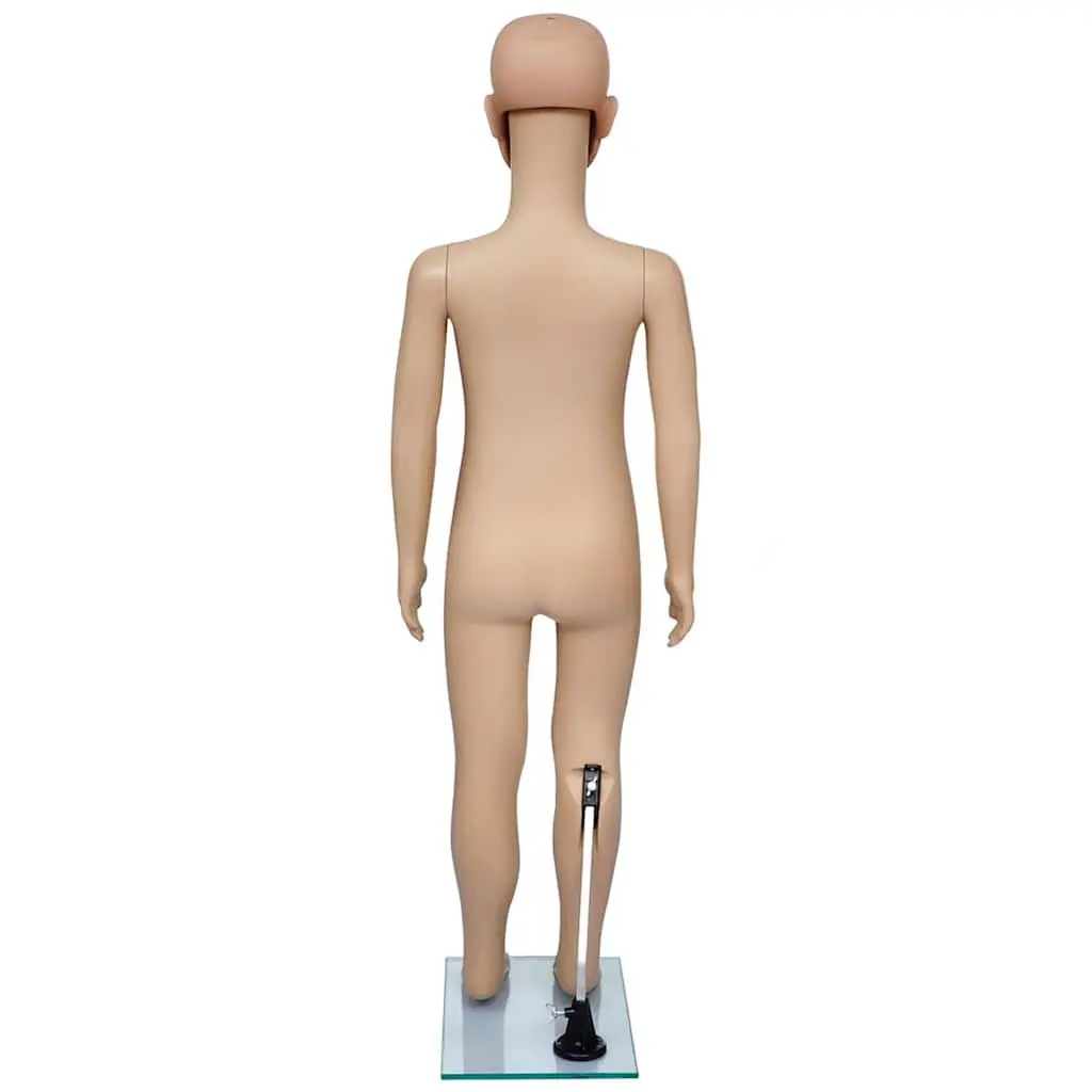 Child Mannequin Display Torso Removable Arms Rotating Beige