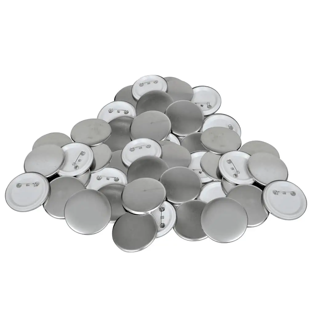 PinBack Button Parts DIY Badge Making Supplies 44mm Silver