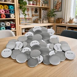 500pcs Pinback Button Parts 25mm DIY Badge Making Supplies Bulk Set