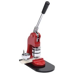 Badge Maker Machine 44mm Circle Cutter Pin Button Maker Arts Crafts Red