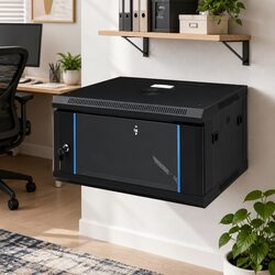 4U Wall Mounted Network Cabinet 19" Inch Rack Mount Server Equipment Storage