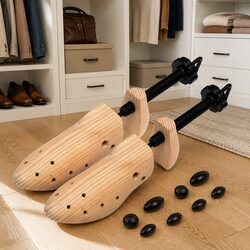 Shoe Trees Size 36-40 Wooden Shoe Shapers Stretchers Moisture Absorbing