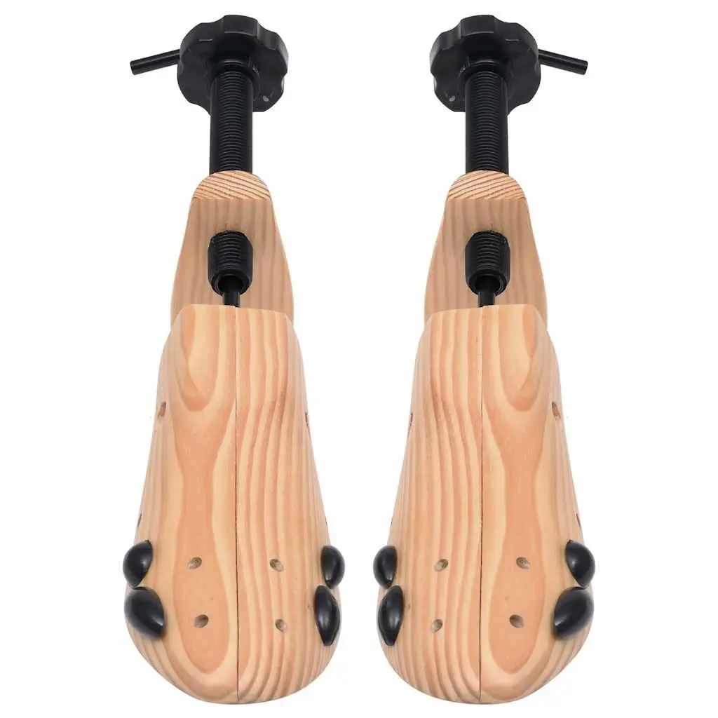 Wooden Shoe Trees Moisture Absorbing Size 36-40 Brown
