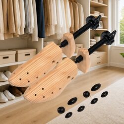 Shoe Trees Size 41-46 Wooden Stretchers Shapers Moisture Absorbing Pressure