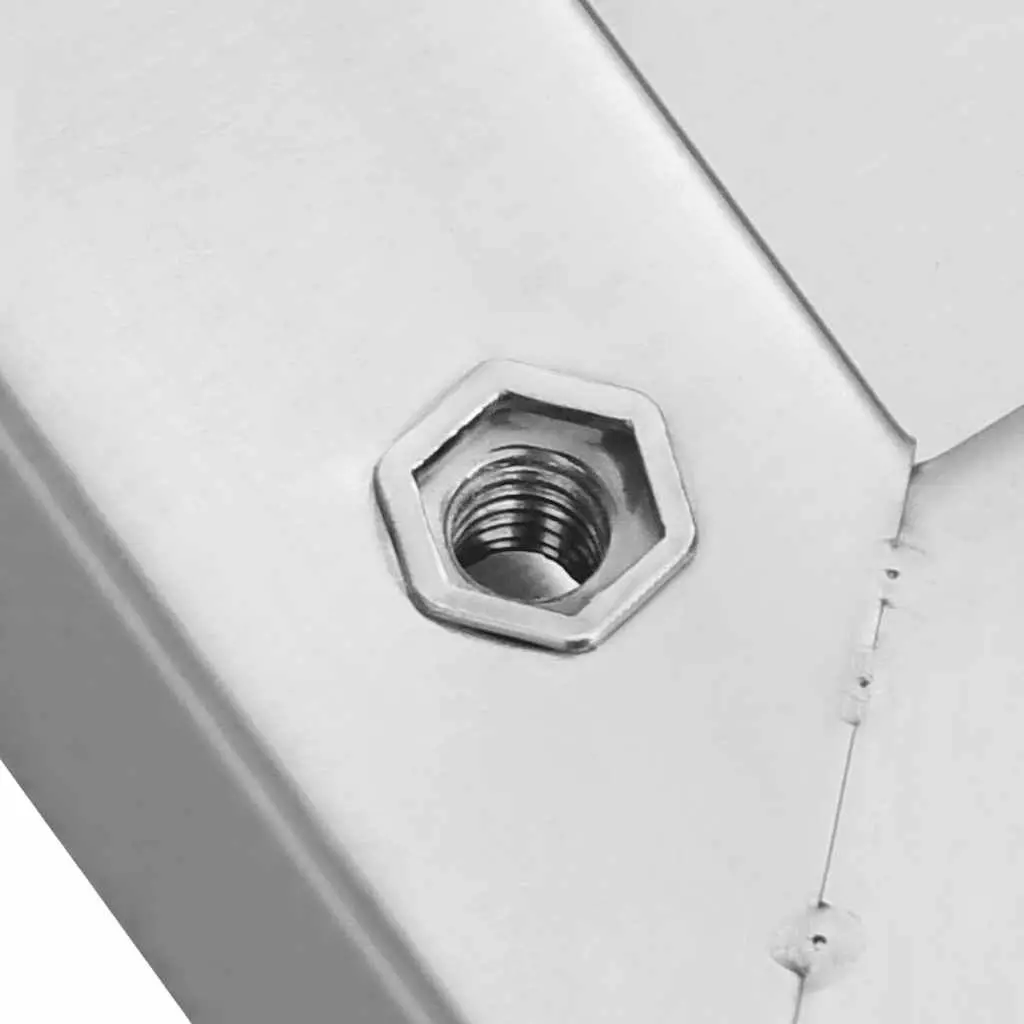 Wall Shelves Stainless Steel Floating Storage 50x40 cm Silver 2 Piece