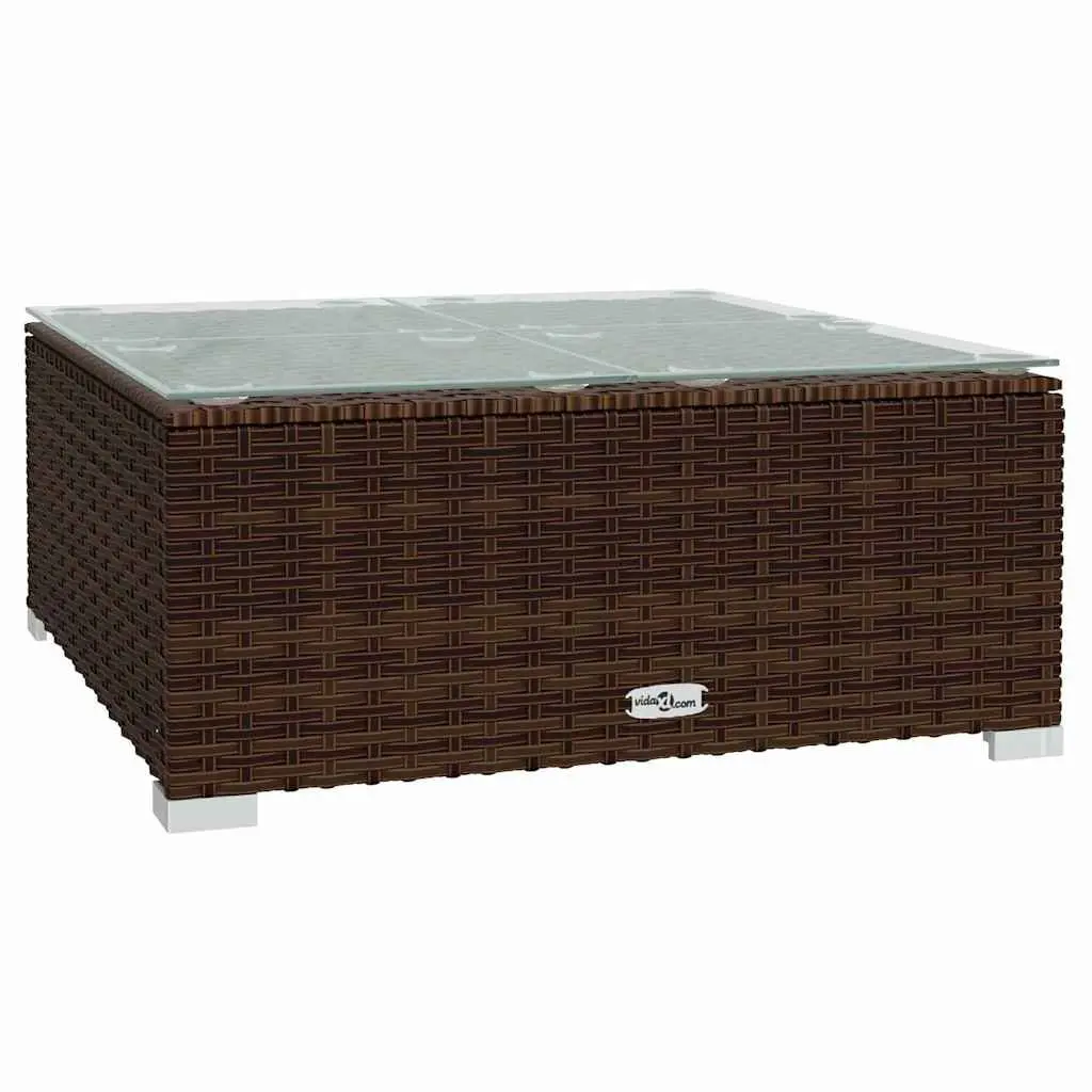 5 Piece Poly Rattan Garden Lounge Set with Cushions Outdoor Patio Furniture