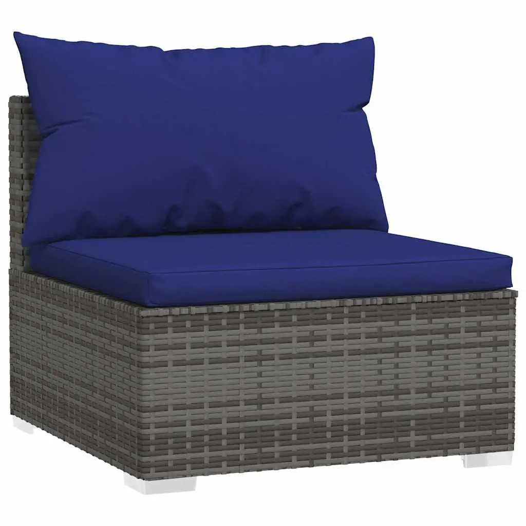 5 Piece Garden Lounge Set Modular Outdoor Patio Furniture Waterproof Grey