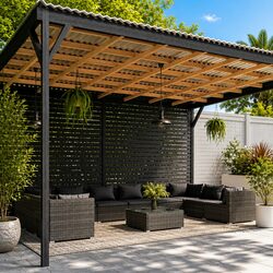 Garden Lounge Set 11 Piece Poly Rattan Outdoor Furniture with Cushions Grey
