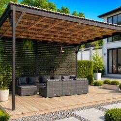 Garden Lounge Set 10 Pieces with Cushions Grey Poly Rattan Outdoor Patio