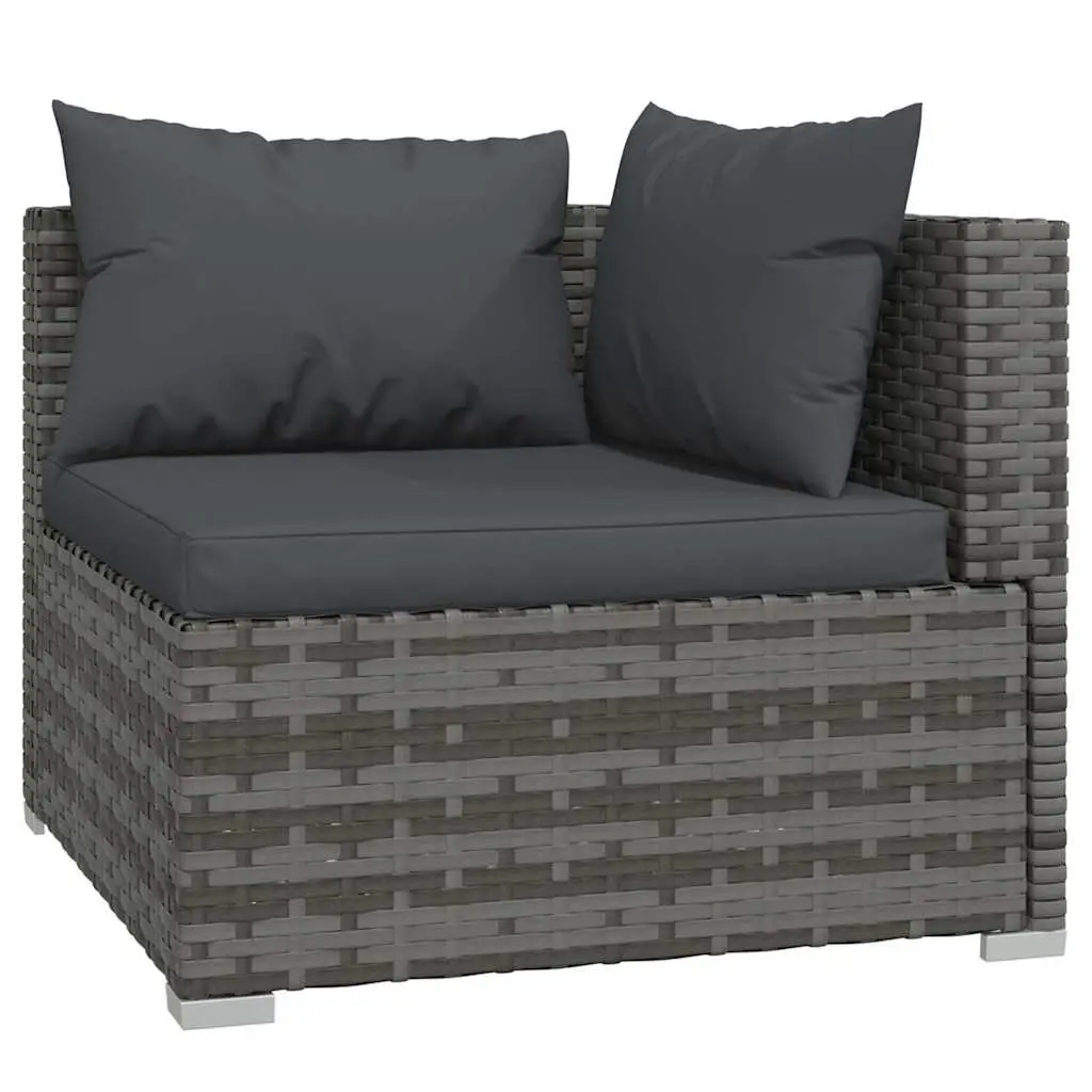 7 Piece Garden Lounge Set Outdoor Patio Furniture Modular Rattan Sofa Grey