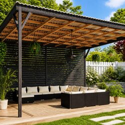 Garden Lounge Set 12 Piece Poly Rattan Modular Patio Furniture with Cushions