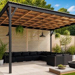 Garden Lounge Set 10 Piece Outdoor Patio Furniture Poly Rattan Black Cushions