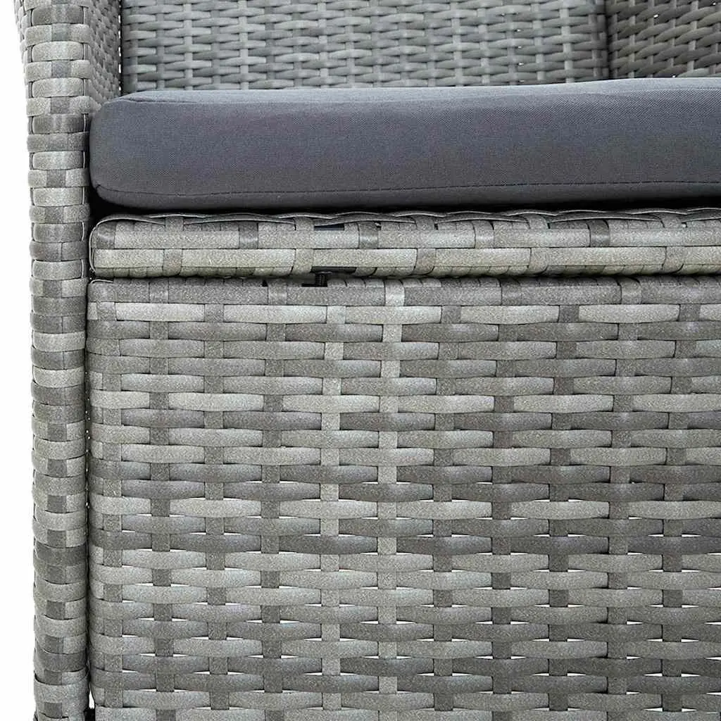 Garden Dining Set 11 Piece Acacia Wood Outdoor Furniture Patio Chairs Table Grey