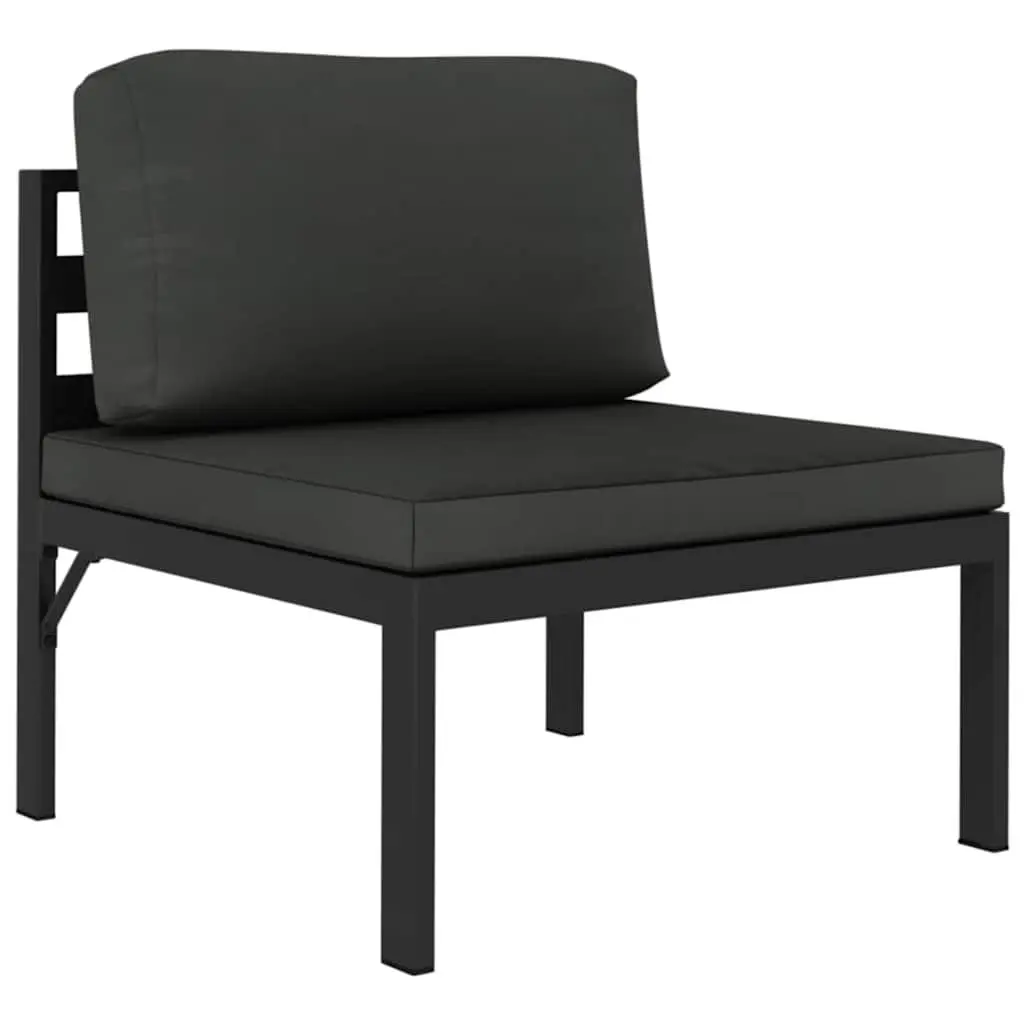 5 Piece Garden Lounge Set Modular Outdoor Patio Furniture with Cushions