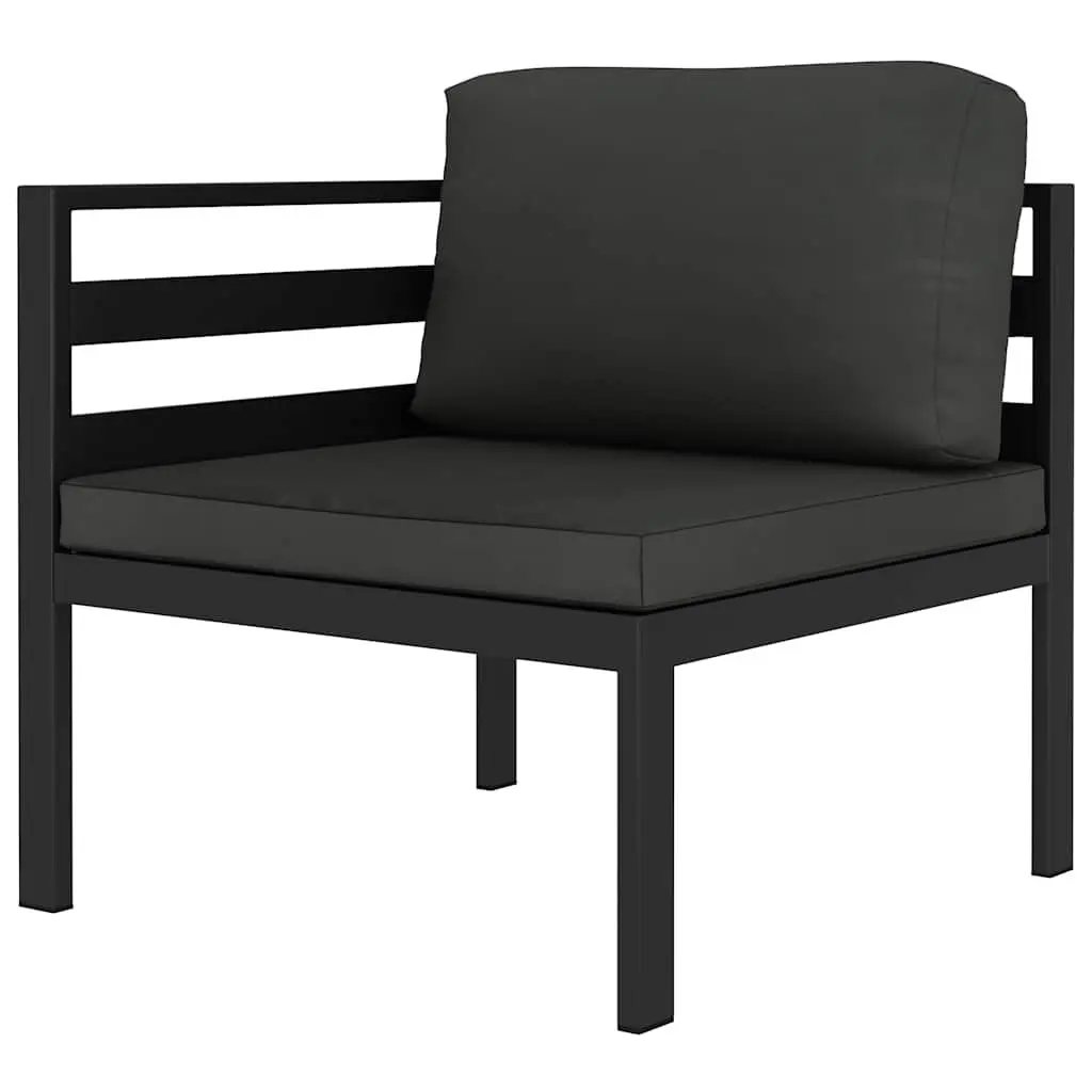 5 Piece Garden Lounge Set Modular Outdoor Patio Furniture with Cushions