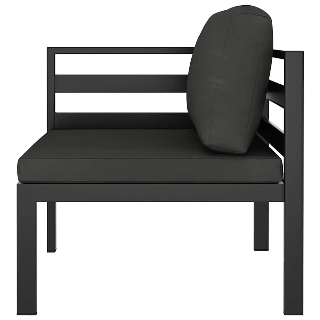 5 Piece Garden Lounge Set Modular Outdoor Patio Furniture with Cushions