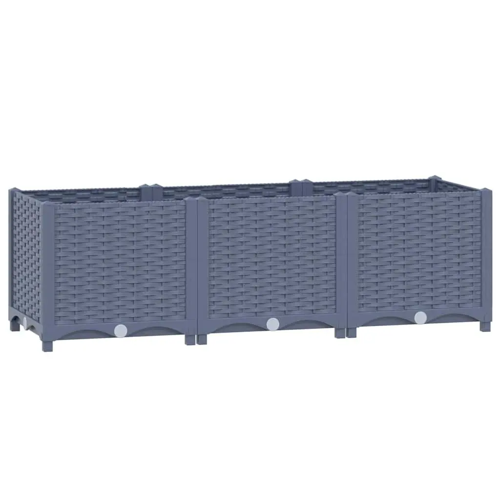 Raised Garden Bed Planter Box 120x40x38 cm Outdoor Pots Flowers Vegetables Herbs