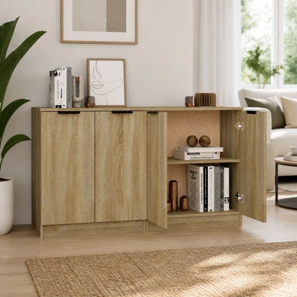 Sideboard Cabinet Engineered Wood Storage 60x30x70cm Brown