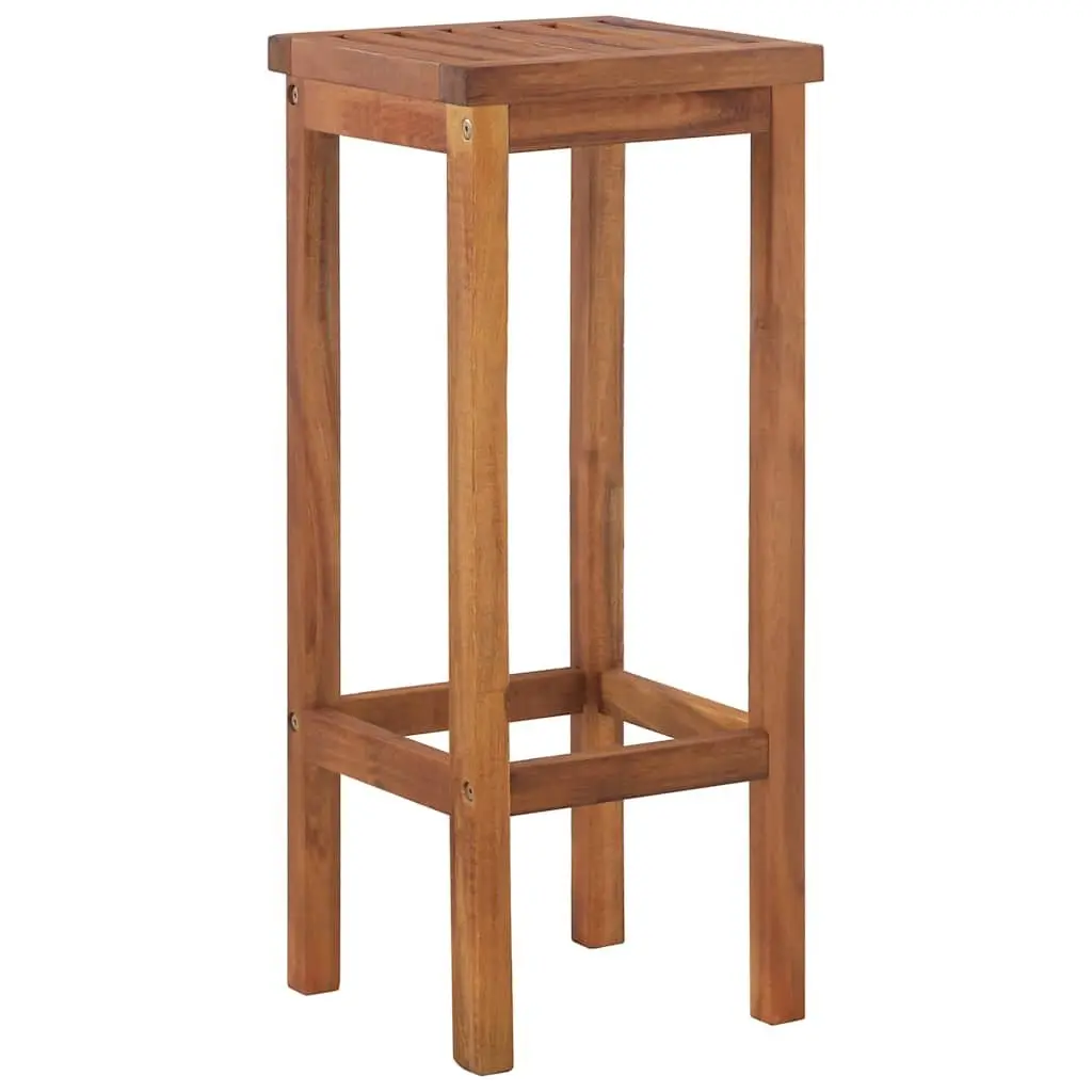 5 Piece Garden Bar Set Solid Acacia Wood Outdoor Furniture Patio Bistro Table