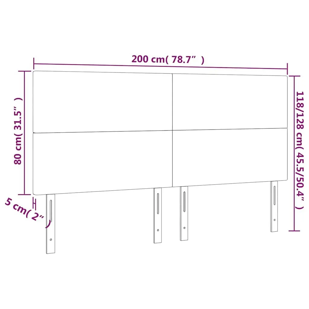 Black Velvet Headboard Bed 200cm Adjustable Height Wooden Legs Support