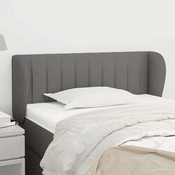 Headboard with Ears Grey 103cm Fabric Bed Head Bedroom Furniture Adjustable